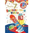 C50 AGE 7 BOY BADGED CARD 6S