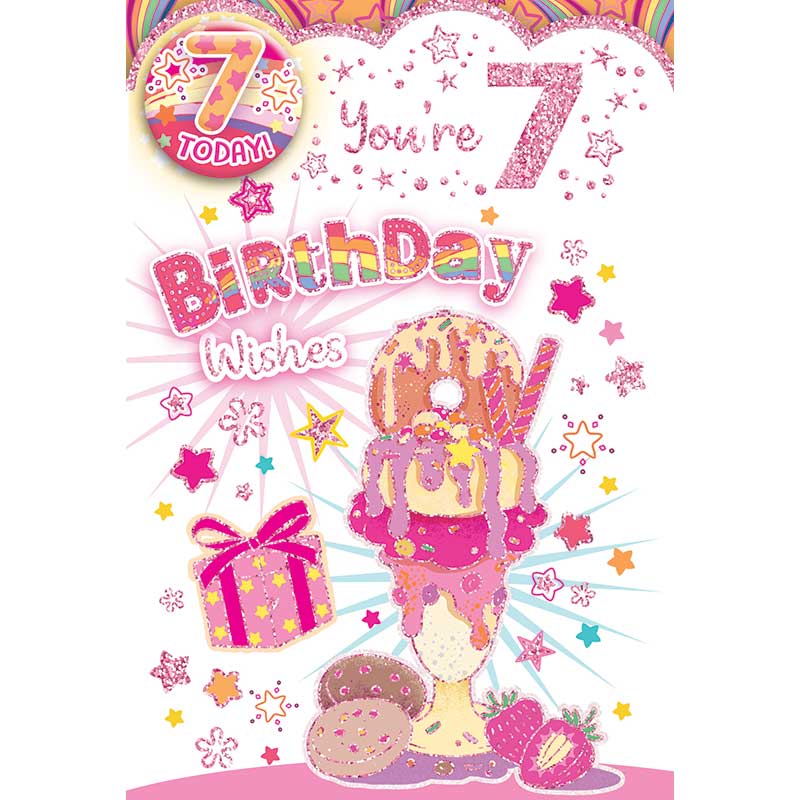 C50 AGE 7 GIRL BADGED CARD 6S