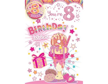 C50 AGE 8 GIRL BADGED CARD 6S