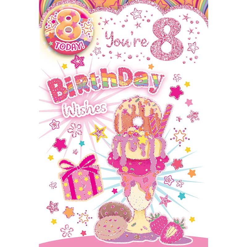 C50 AGE 8 GIRL BADGED CARD 6S