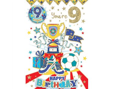 C50 AGE 9 BOY BADGED CARD 6S
