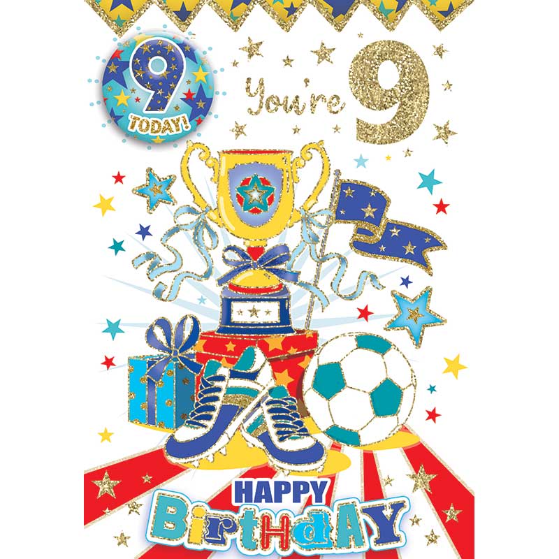 C50 AGE 9 BOY BADGED CARD 6S
