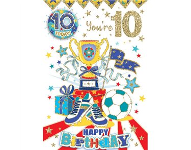 C50 AGE 10 BOY BADGED CARD 6S