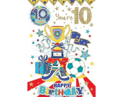 C50 AGE 10 BOY BADGED CARD 6S