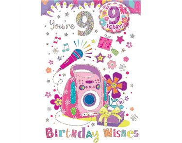C50 AGE 9 GIRL BADGED CARD 6S