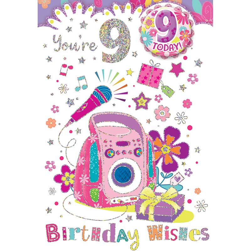C50 AGE 9 GIRL BADGED CARD 6S