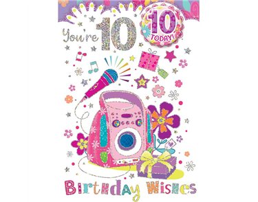 C50 AGE 10 GIRL BADGED CARD 6S
