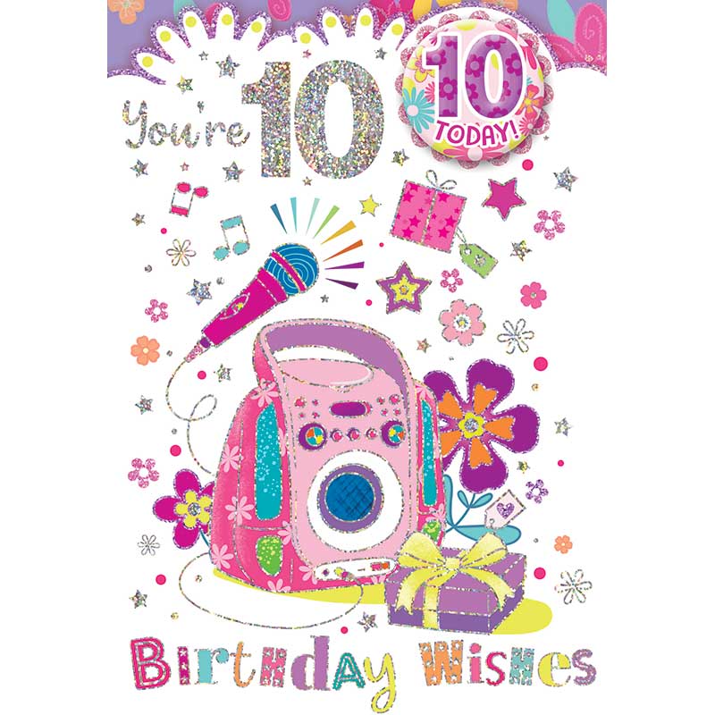 C50 AGE 10 GIRL BADGED CARD 6S