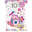 C50 AGE 10 GIRL BADGED CARD 6S