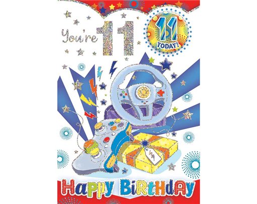C50 AGE 11 BOY BADGED CARD 6S
