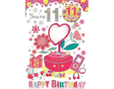 C50 AGE 11 GIRL BADGED CARD 6S