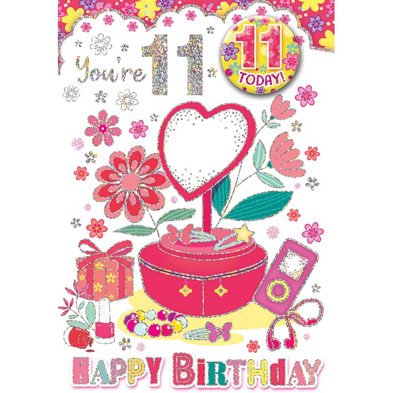 C50 AGE 11 GIRL BADGED CARD 6S