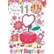 C50 AGE 11 GIRL BADGED CARD 6S