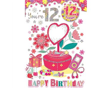 C50 AGE 12 GIRL BADGED CARD 6S