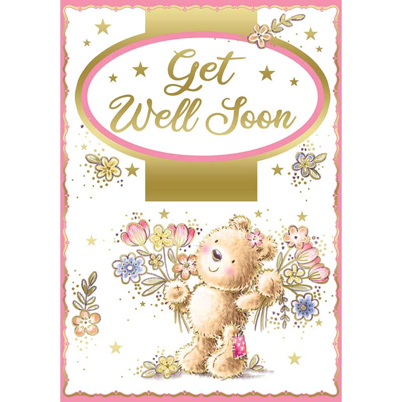 C50 CUTE FEMALE GET WELL SOON SILVERLINE 12S