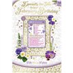 C75 FEBRUARY BIRTHDAY WITH KEEPSAKE CARD 6S