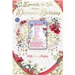 C75 DECEMBER BIRTHDAY WITH KEEPSAKE CARD 6S