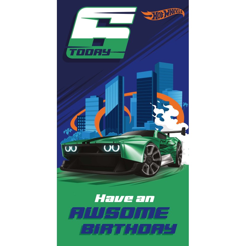 6 Today - Hotwheels - Have An Awesome Birthday