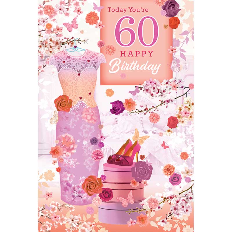 C75 60TH FEMALE TRAD ANIMATED CARD 6S