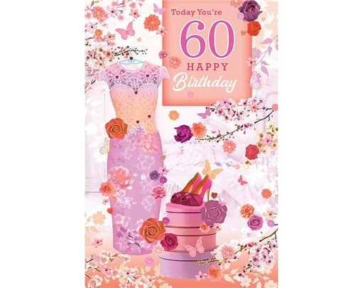 C75 60TH FEMALE TRAD ANIMATED CARD 6S