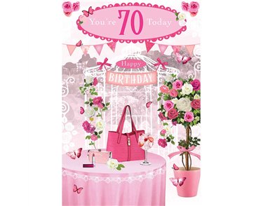 C75 70TH FEMALE TRAD ANIMATED CARD 6S