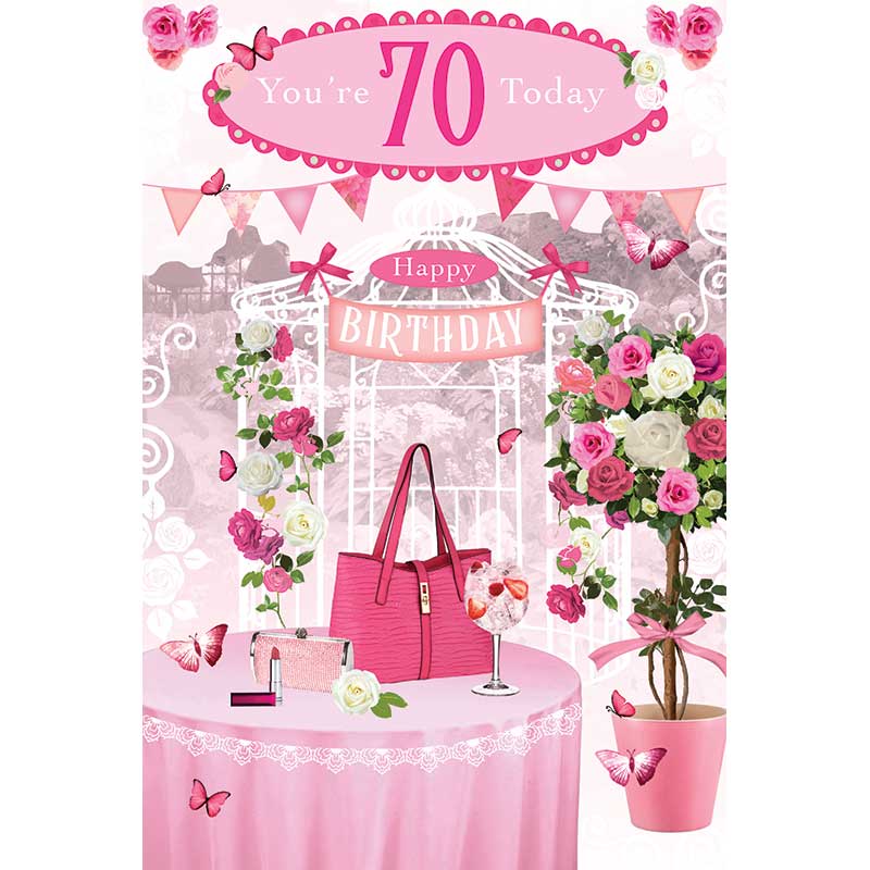 C75 70TH FEMALE TRAD ANIMATED CARD 6S