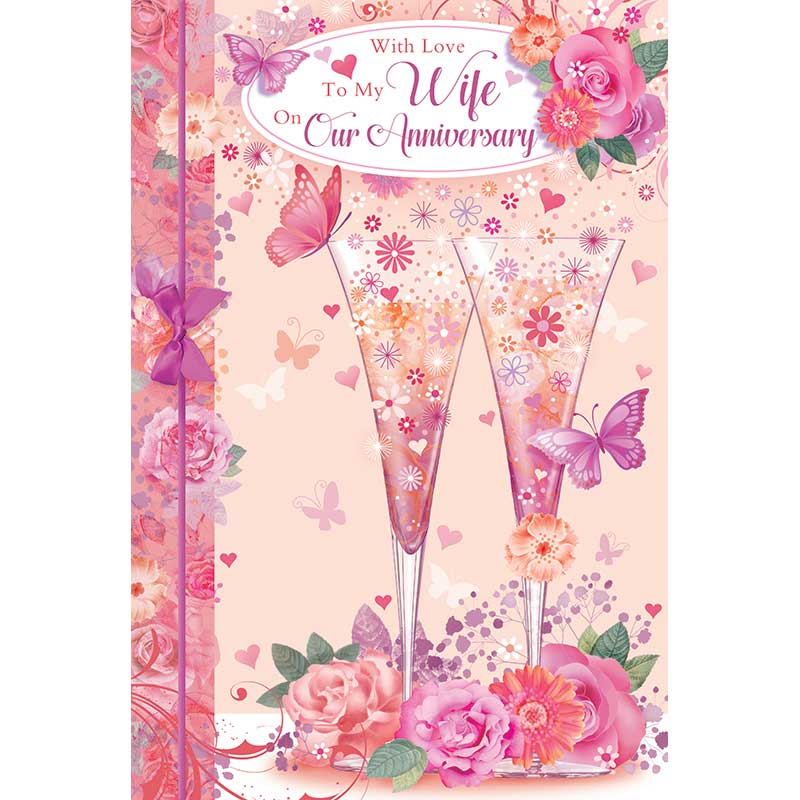 C75 WIFE ANNIVERSARY TRAD ANIMATED CARD 6S