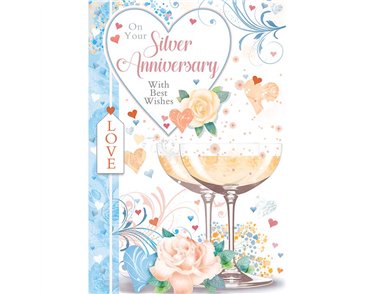 C75 SILVER ANNIVERSARY TRAD ANIMATED CARD 6S