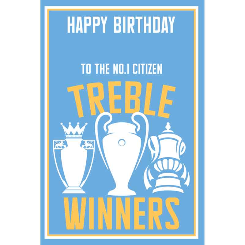 C75 MAN CITY OPEN BIRTHDAY CARD 6S