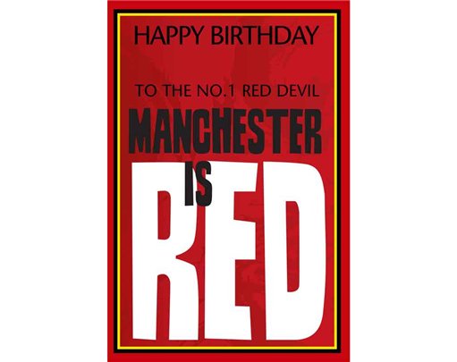 C75 MAN UNITED OPEN BIRTHDAY CARD 6S