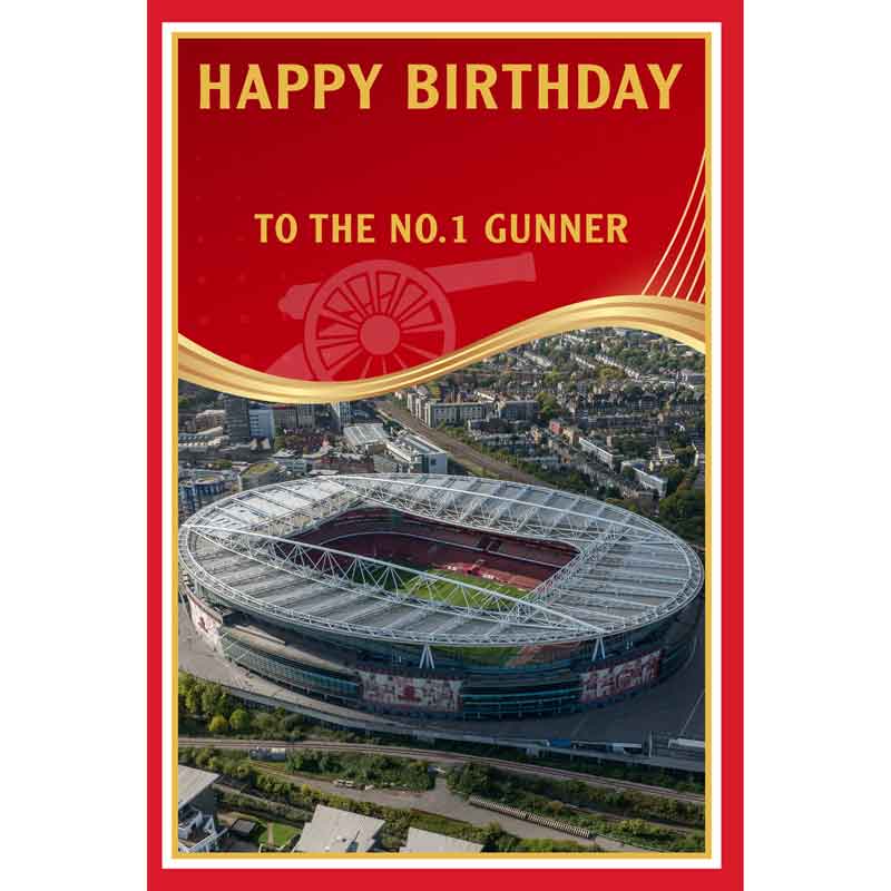 C75 ARSENAL STADIUM OPEN BIRTHDAY CARD 6S