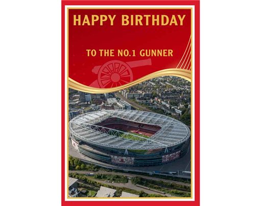 C75 ARSENAL STADIUM OPEN BIRTHDAY CARD 6S
