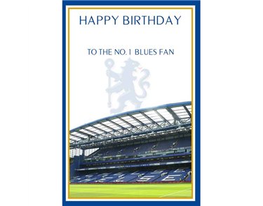 C75 CHELSEA STADIUM OPEN BIRTHDAY CARD 6S