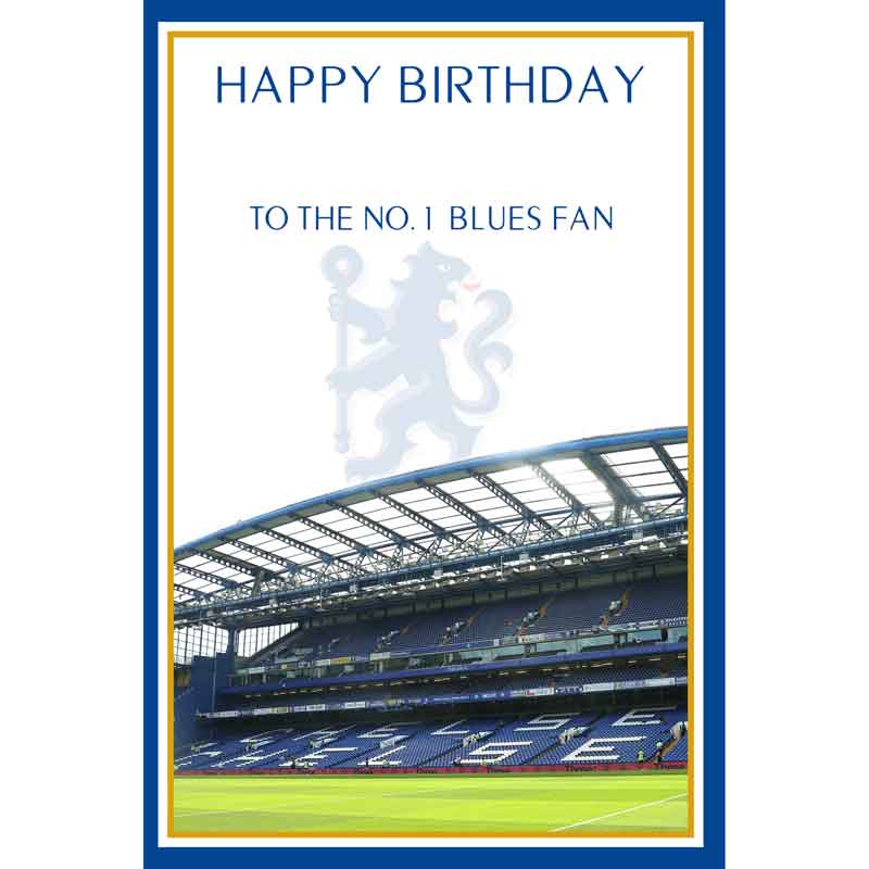 C75 CHELSEA STADIUM OPEN BIRTHDAY CARD 6S