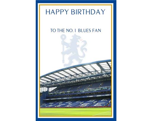 C75 CHELSEA STADIUM OPEN BIRTHDAY CARD 6S