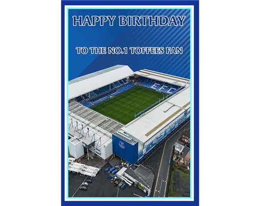 C75 EVERTON STADIUM OPEN BIRTHDAY CARD 6S