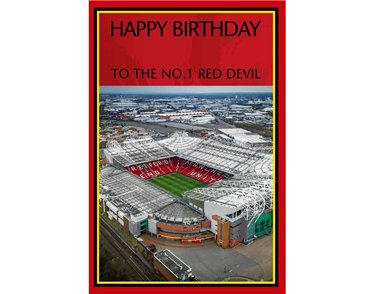 C75 MAN UNITED STADIUM OPEN BIRTHDAY CARD 6S