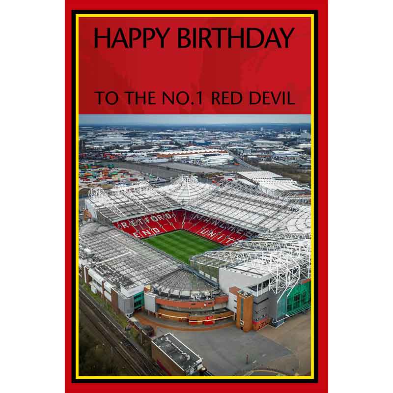 C75 MAN UNITED STADIUM OPEN BIRTHDAY CARD 6S