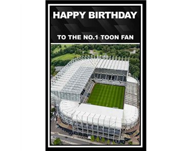 C75 NEWCASTLE STADIUM OPEN BIRTHDAY CARD 6S