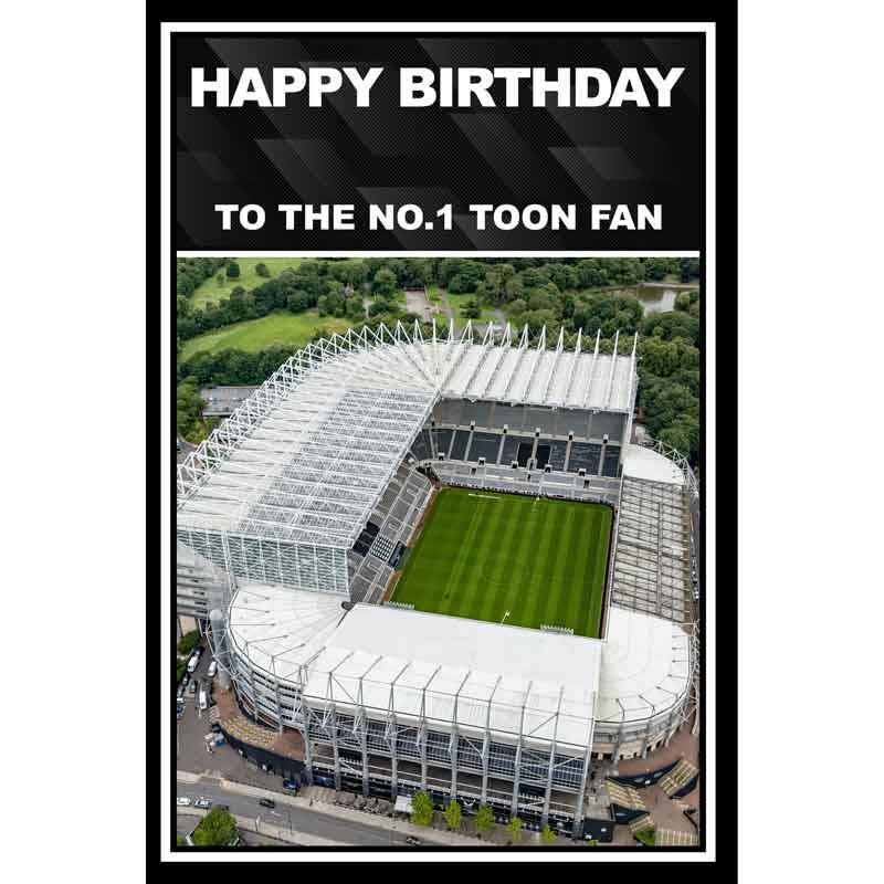 C75 NEWCASTLE STADIUM OPEN BIRTHDAY CARD 6S
