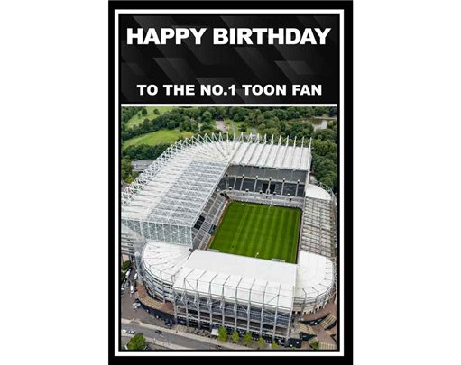 C75 NEWCASTLE STADIUM OPEN BIRTHDAY CARD 6S