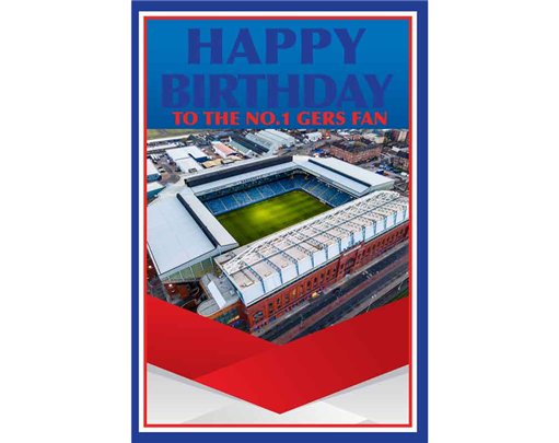 C75 RANGERS STADIUM OPEN BIRTHDAY CARD 6S