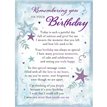 C35 REMEMBERING YOU ON YOUR BIRTHDAY MEMORIAL CARD 6S