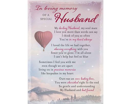 C35 HUSBAND MEMORIAL CARD 6S