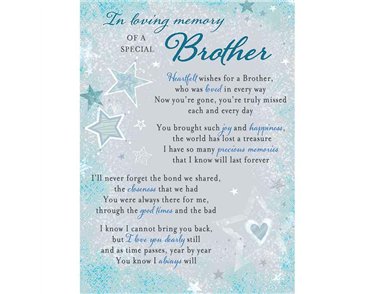 C35 BROTHER MEMORIAL CARD 6S