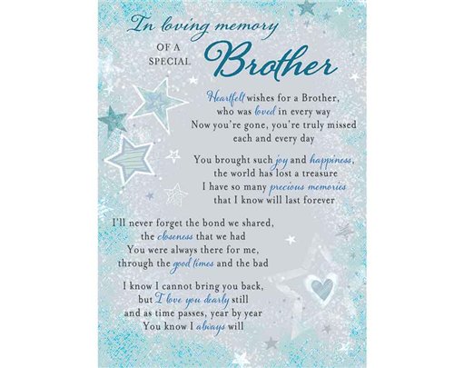 C35 BROTHER MEMORIAL CARD 6S