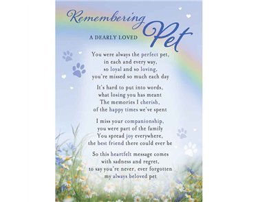 C35 PET MEMORIAL CARD 6S