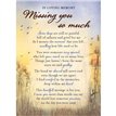 C35 MISSING YOU MEMORIAL CARD 6S