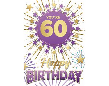 C50 MALE TRAD 60TH BIRTHDAY SILVERLINE 12S