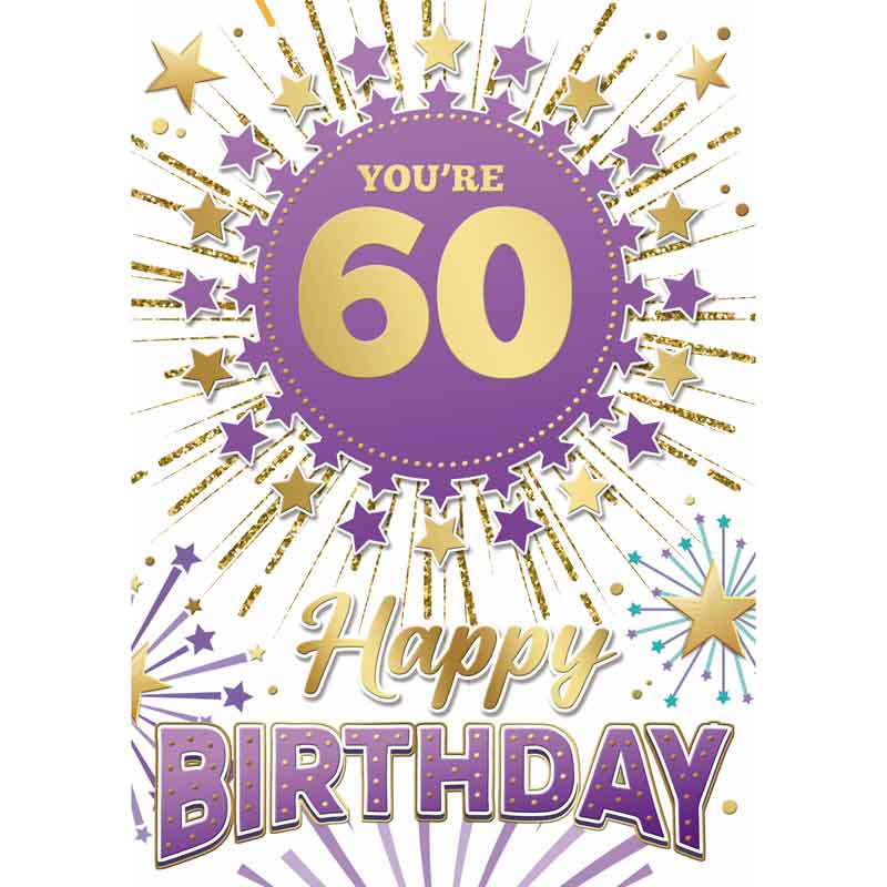 C50 MALE TRAD 60TH BIRTHDAY SILVERLINE 12S